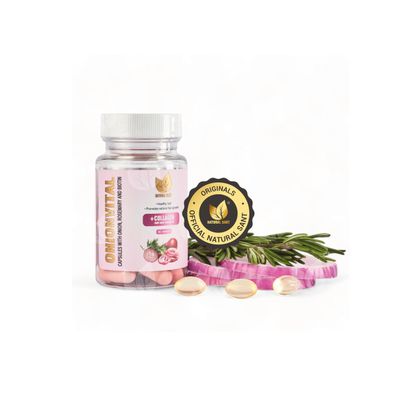 NATURAL SANT Advanced Hair Growth Supplement - Organic Onion, Rosemary, Saw Palmetto, Biotin, and Collagen - Daily Capsules for Stronger, Healthier Hair and Scalp Support
