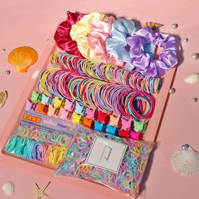 YANRONG Multicolor Hair Ties For Women Girls,Elastic Ponytail Holders Rubber Band For Thick Hair &amp; Thin Hair Fashion Hair Accessories Set?2335PCS?