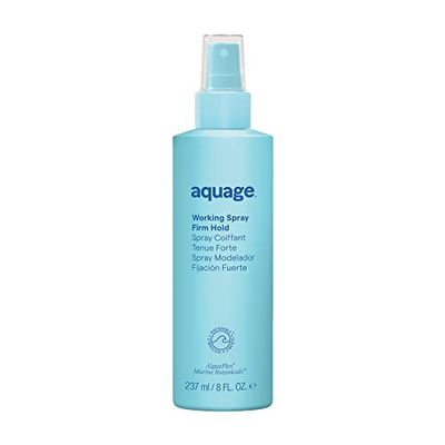 Aquage Working Spray, Firm and Long Lasting Hold Non-Aerosol Hairspray, Workable Dry-Down Period, Thermal Styling Product Creates Texture, 8 oz.