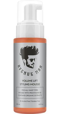 Avenue Man Volume Lift Mousse (5.07 oz) - Styling Hair Products for Men - Firm Hold Foam with Herbal Extracts for All Hair Types - Alcohol &amp; Paraben Free