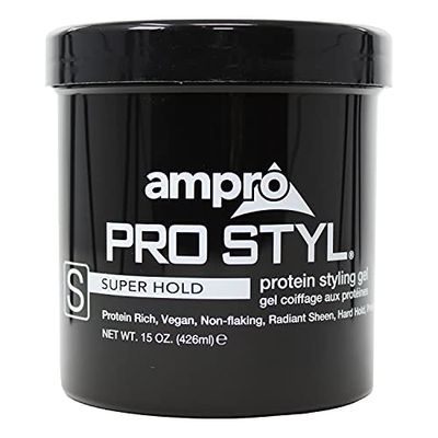 Ampro Pro Styl Protein Super Hold Styling Gel, 15 Ounce