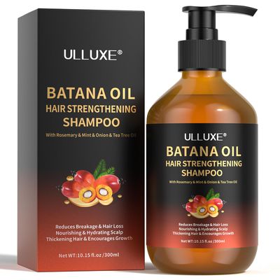 Batana Oil Hair Growth Shampoo, Thinning Hair &amp; Hair Loss Shampoo with Rosemary &amp; Tea Tree Oil, Strengthening &amp; Thickening Formula for Women &amp; Men, for All Hair Types, Sulfate Free, 10.15 fl oz