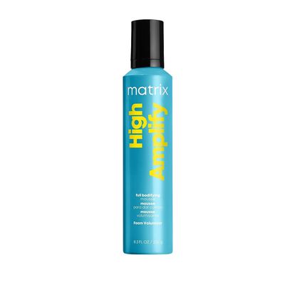 Matrix High Amplify Foam Volumizer Full Bodifying Mousse - Lightweight Lasting Volume, Thickening &amp; Conditioning Shine, For Fine and Limp Hair, Salon Hair Styling, 8.3 Oz