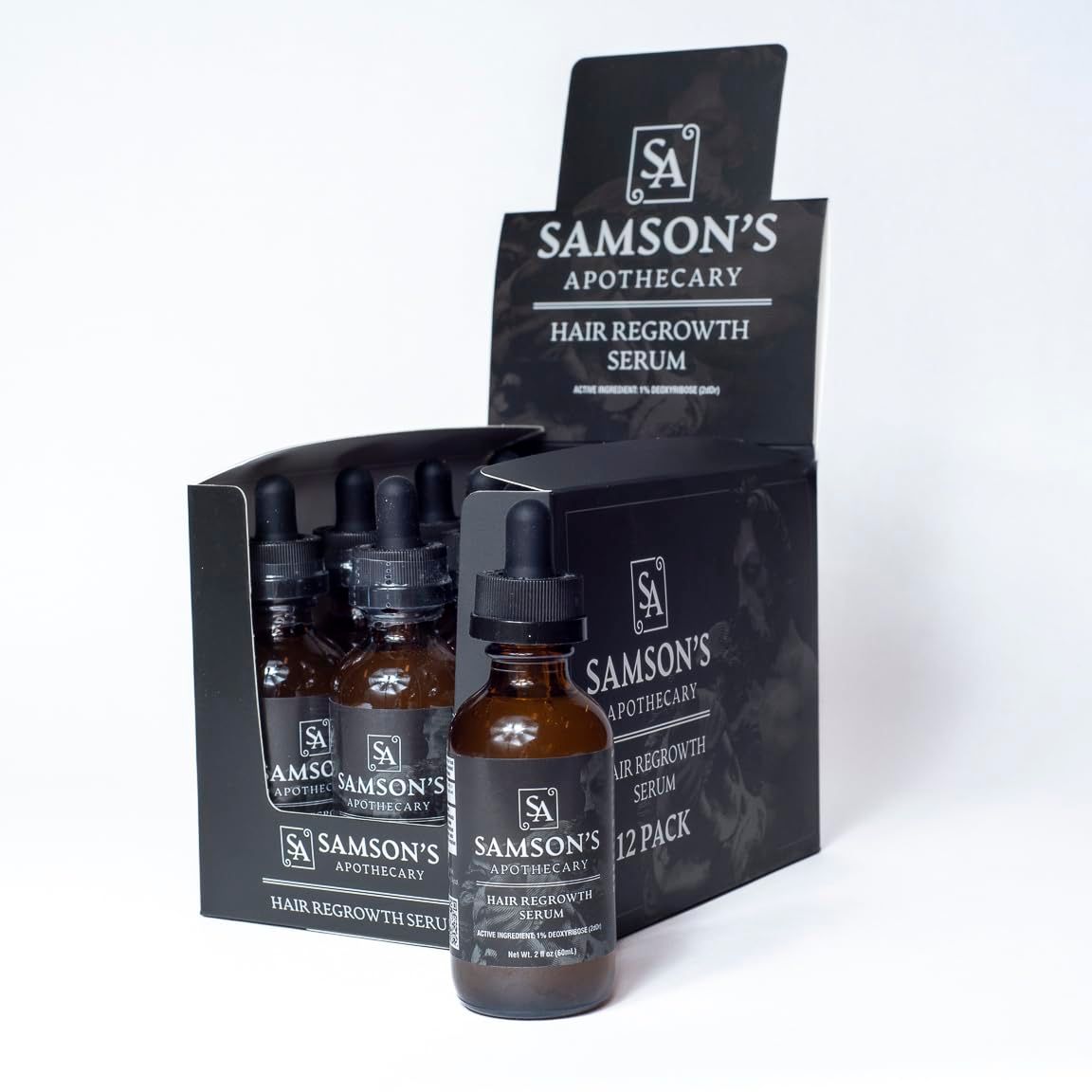 Samson&#39;s Hair Regrowth Serum (Deoxyribose (2dDr) 1% formula) (60mL)
