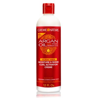 Creme of Nature, Argan Oil Moisture &amp; Shine Curl Activator Crme, Argan Oil of Morocco, 12 Fl Oz