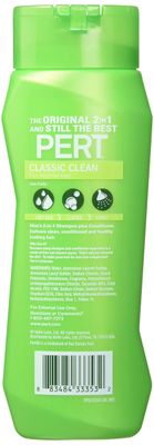 Pert 2 in 1 Complete Clean Shampoo and Conditioner - Mens Shampoo for Daily Use - Hair Conditioner for Men - Removes Dirt, Oil, and Build Up - 13.5 oz