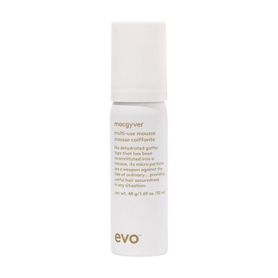 EVO Macgyver Multi-use Mousse - Texturising Hair Mousse - Instant Volume With Lasting Hold - Travel Size, 50ml / 1.7fl.oz
