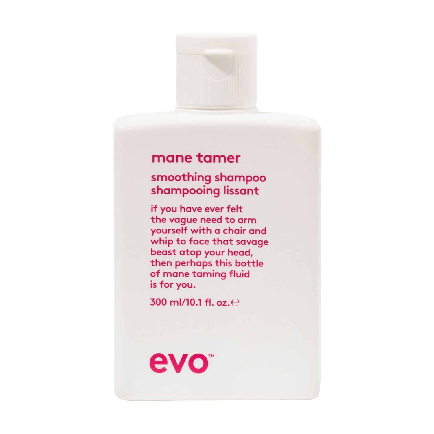 EVO Mane Tamer Smoothing Shampoo - Cleans, Smooths, &amp; Strengthens Hair - Reduces Frizz - 300ml / 10.1fl.oz - 300ml / 10.1fl.oz