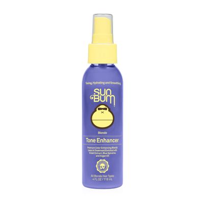 Sun Bum Blonde Tone Enhancer | Paraben, Gluten and Cruelty Free Purple Leave In Treatment for Blondes | 4 oz