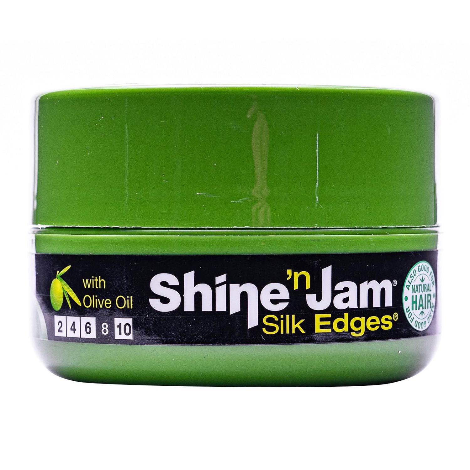 AmPro Shine-n-Jam Edges - Excellent for Taming Fringe, Ponytails, and Updos - Provides Firm Hold with Non-Greasy Shine - Moisturizes and Smoothes Hair with Silk Proteins - 2.25 oz