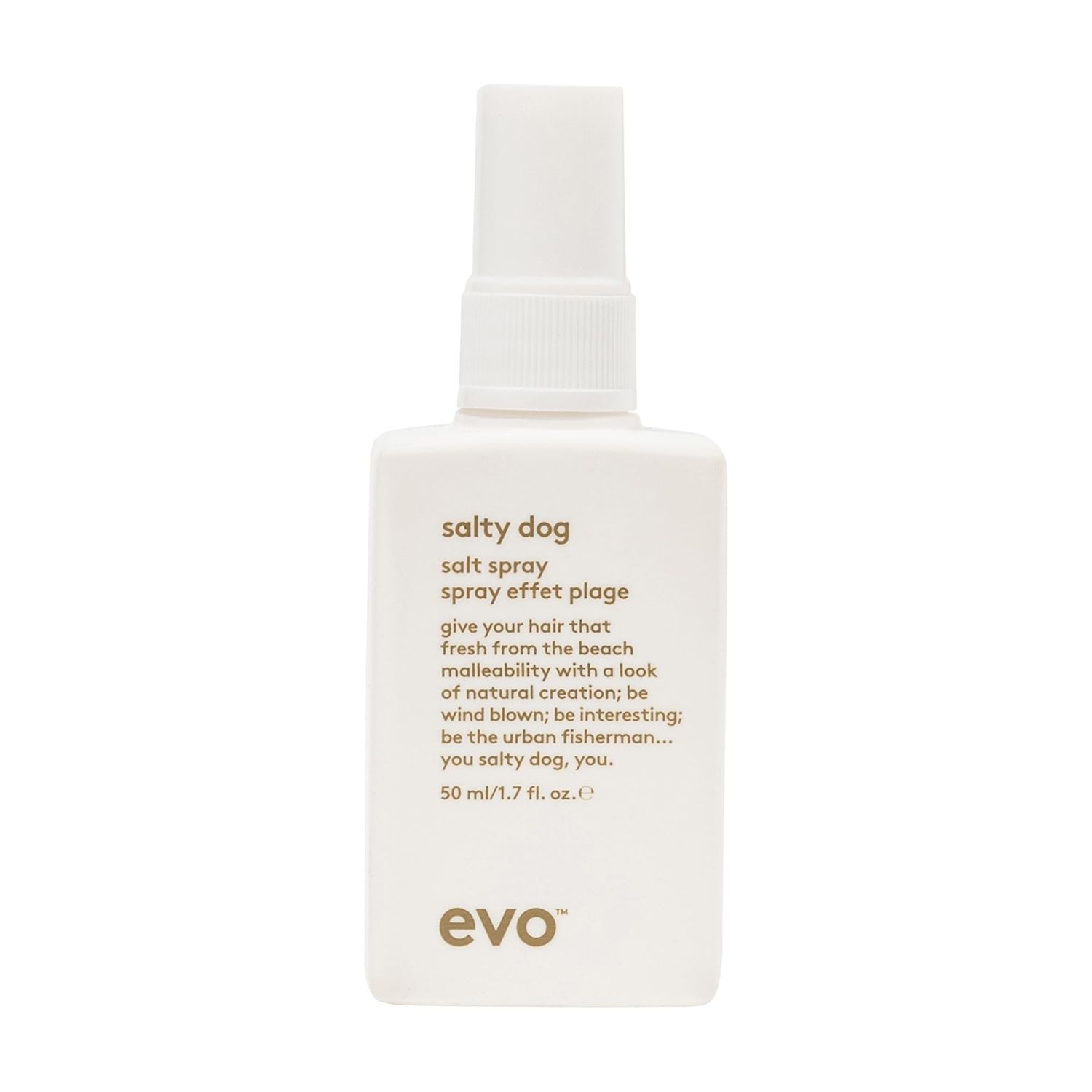 EVO Salty Dog Salt Spray - Hair Texture &amp; Volume Spray - Beach Textured Hair, Natural Matte Finish - Travel Size, 50ml / 1.7fl.oz
