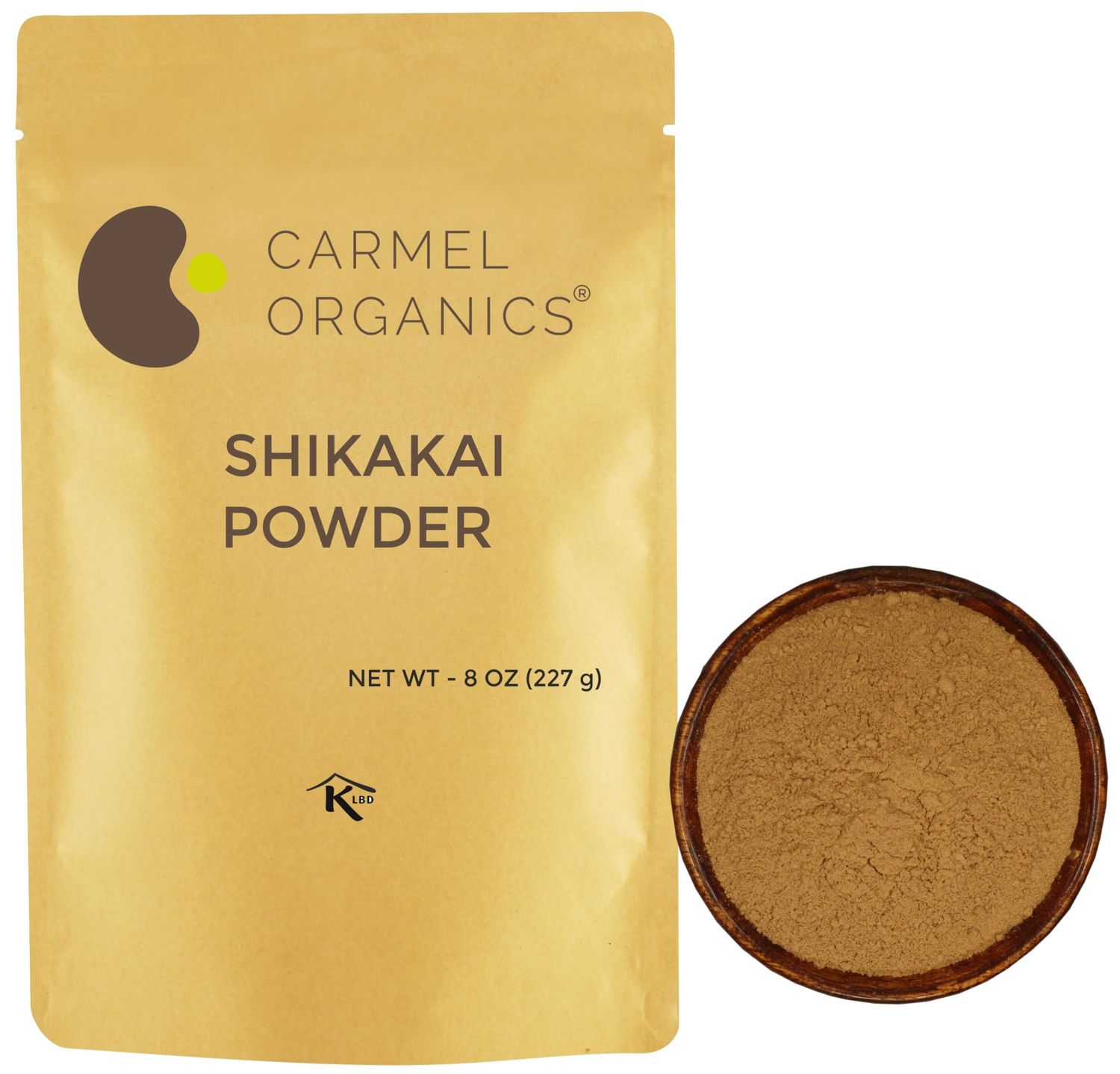 CARMEL ORGANICS Shikakai Powder 8 Ounce or 227 Grams | Natural Hair Care Cleansing &amp; Conditioning | No Added Preservatives | Acacia concinna Powder