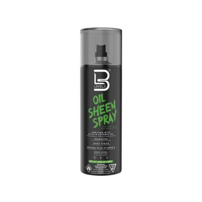 L3 Level 3 Oil Sheen Spray - Adds Shine to Hair After Styling - Infused with Vitamin E, Olive, Coconut Oil and Herbal Extracts