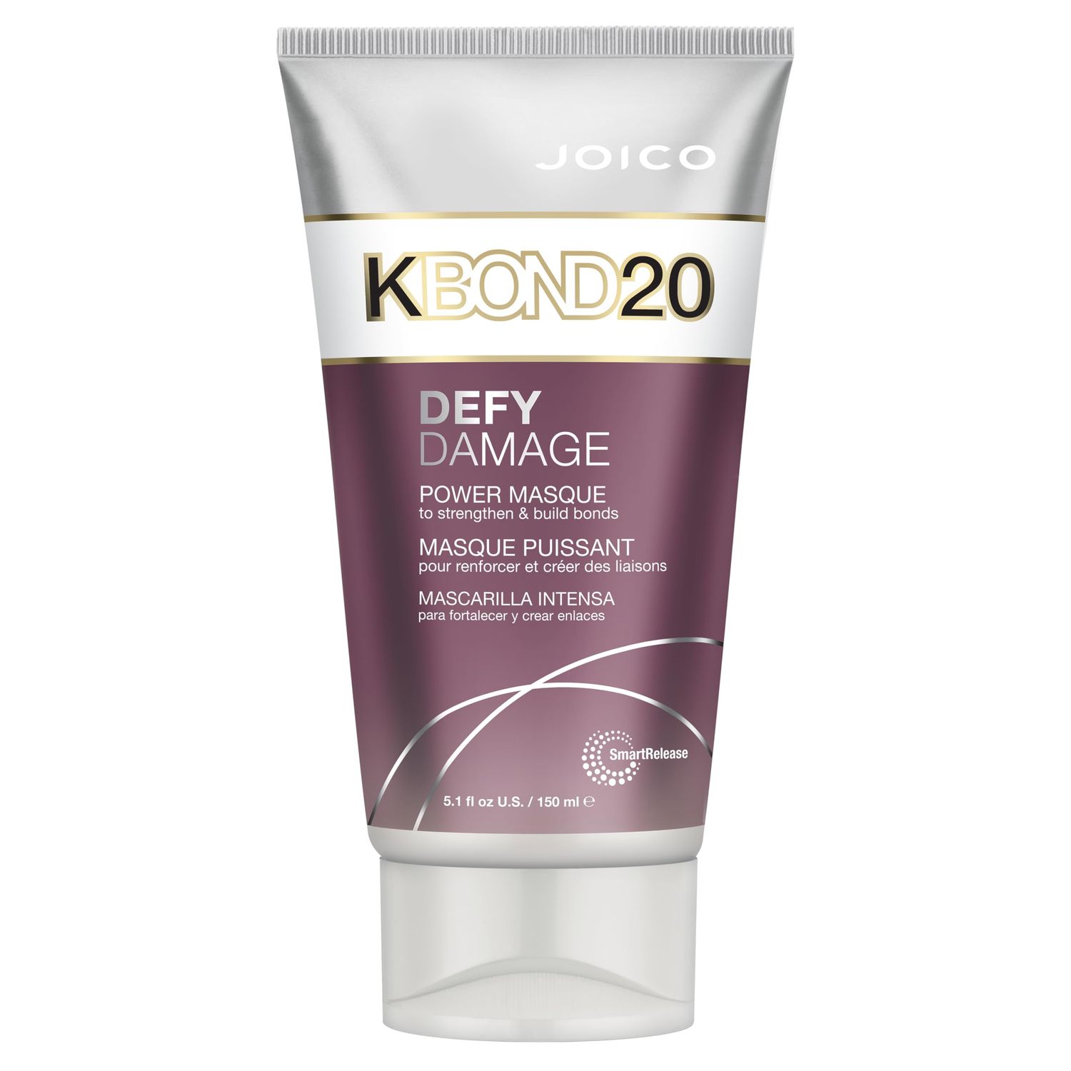 Joico Defy Damage KBOND20 Power Masque | For Stronger, Hydrated Hair | Color-Safe | Rebuild &amp; Protect Bonds | Paraben-Free | Animal-Test Free Formula | 5.1 Fl Oz
