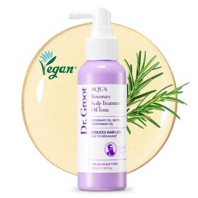 Dr.groot Rosemary Mint Oil Tonic for Hair Growth with Biotin, Hyaluronic Acid, Thickening &amp; Scalp Nourishing. Korean Haircare. Sulfate-Free, Silicon-Free, Paraben-Free (3.38 fl oz/ 100ml)