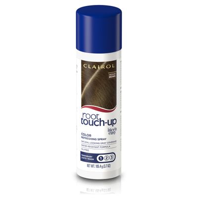 Clairol Root Touch-Up by Nice&#39;n Easy Temporary Hair Coloring Spray, Medium Brown Hair Color, Pack of 1