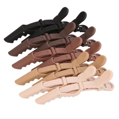 HH&amp;LL Alligator Hair Clips for Styling, Sectioning, Neutral Matte Nonslip Crocodile Clip for Women of Thin Thick Curly Hair 10 Count (Pack of 1)