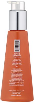 SEVEN Gazar Diamond Hair Serum for Frizzy and Damaged Hair Care, Anti Frizz, Smoothing, Shine Booster with Coconut &amp; Macadamia Oil, Adds Heat Protection, Made in USA, 3.2oz