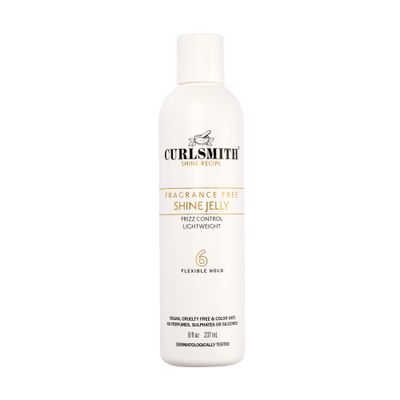 CURLSMITH - Shine Jelly, Light Hold Styling Gel with Frizz Protection, Sensitive, Fragrance Free, For All Curl and Hair Types, Vegan (8 fl oz)