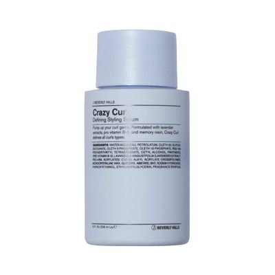 J Beverly Hills Blue Crazy Curl Defining Styling Serum with Vitamin B5 for Defined Curls, 8 Oz