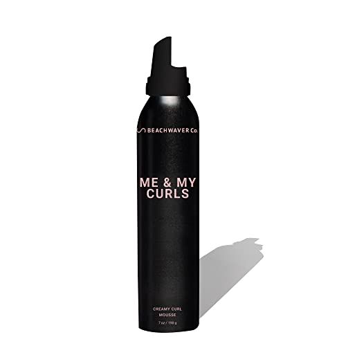 The Beachwaver Co. Me &amp; My Curls Creamy Curl Mousse - For Curl Shine and Definition - Adds Volume to Hair and Locks in Moisture - Vegan (7 Fl Oz)