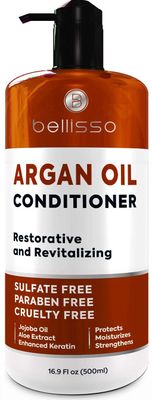 Argan Oil Conditioner - Sulfate Free with No Parabens - Moroccan Botanicals for Women and Men - Professional Moisturizing, Anti Frizz, Hydrating Solution for Dry, Wavy, Curly and Color Treated Hair