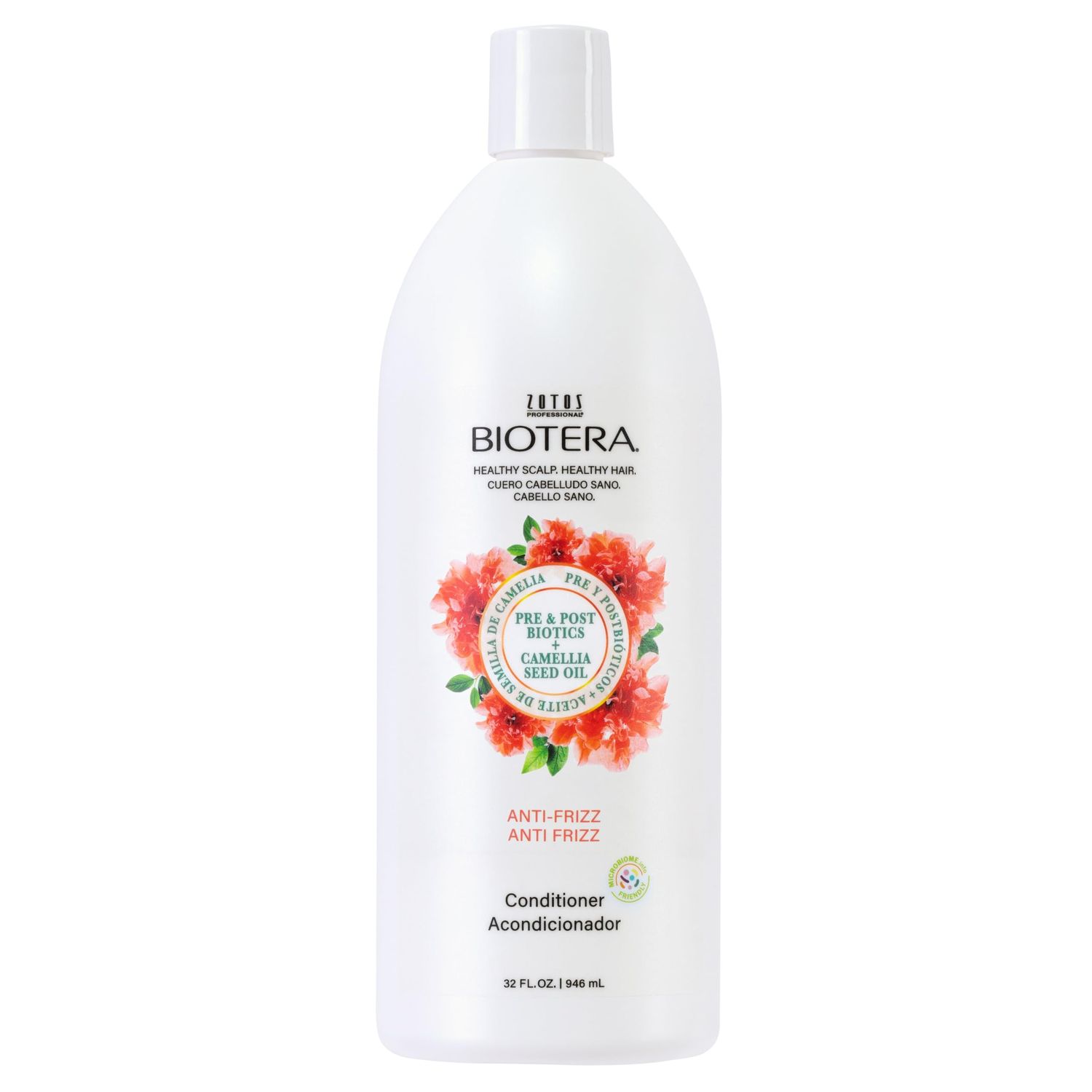 Biotera Anti Frizz Smoothing Conditioner | Frizzy or Unruly Hair | Microbiome Friendly | Vegan &amp; Animal Test Free | Paraben Free | Color-Safe | 32 Fl Oz