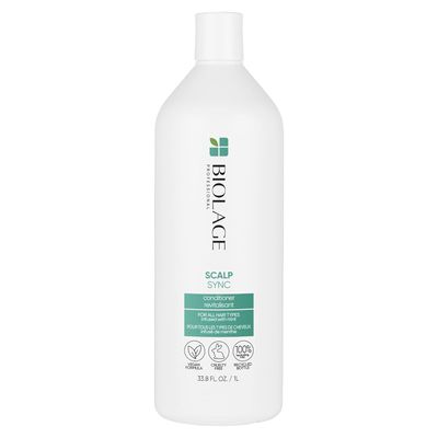 Biolage Scalp Sync Universal Conditioner - Hydrating for All Scalp Types, Lightweight Conditioning, With Fermented Tea Blend &amp; Glycolic Acid, Vegan &amp; Paraben-Free, 33.8 Fl Oz, Packaging May Vary