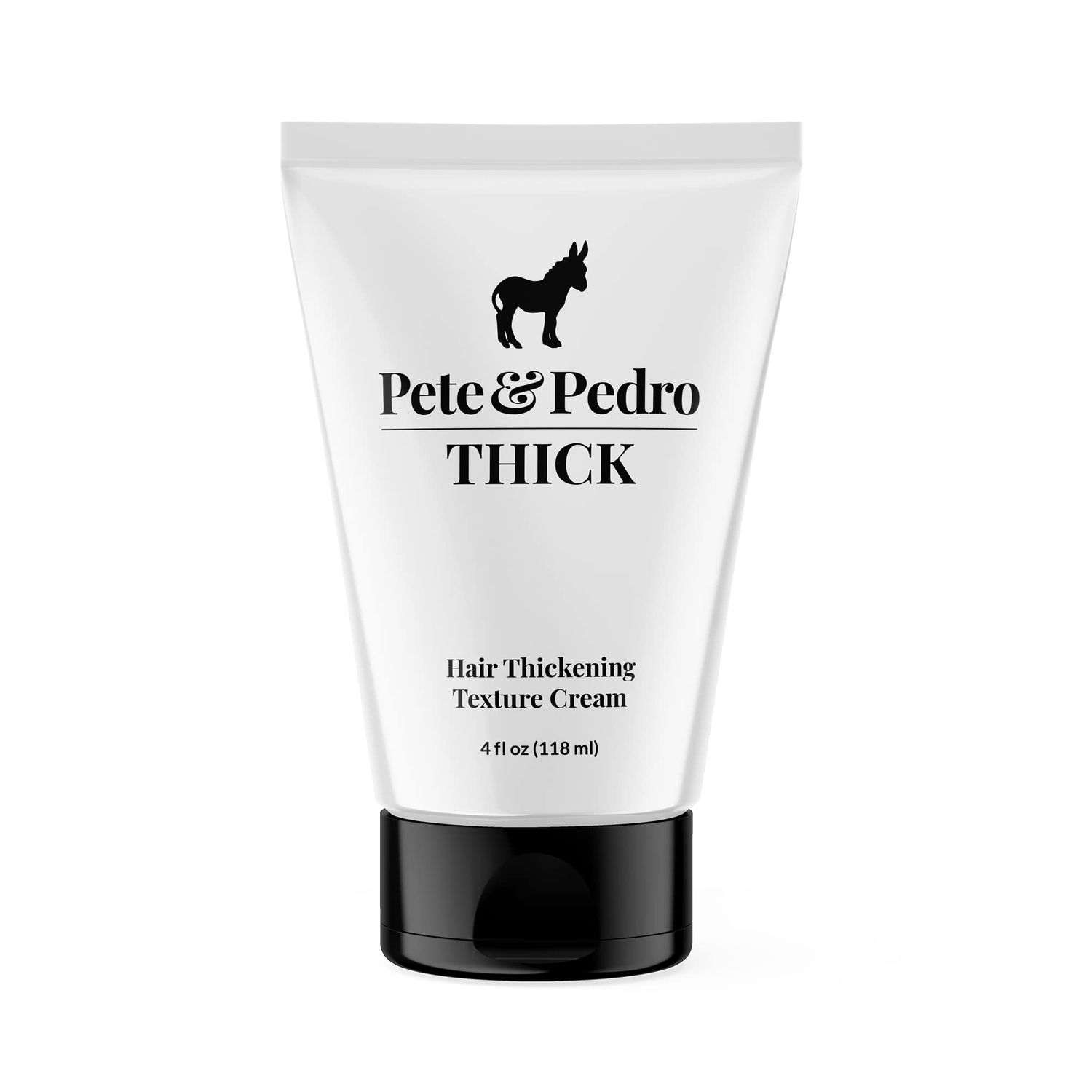 Pete &amp; Pedro THICK Hair Cream - Light-Holding, Thickening &amp; Texture Styling Cream | For Fine, Thin, &amp; Thinning Hair, Men &amp; Women | Adds Thickness, Body, Volume, Fullness | As Seen on Shark Tank, 4 oz.