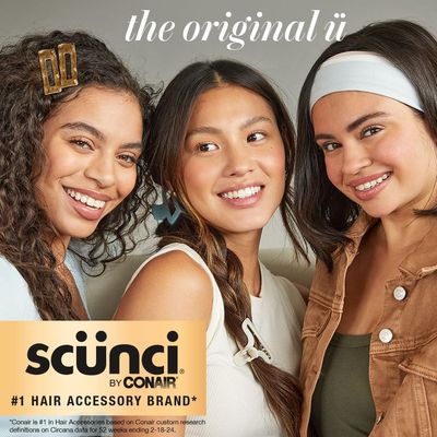 Scunci by Conair claw clips for thick hair - hair accessories for women- claw clip - for all hair types - trendy hair accessories -Tortoise - 1 Count