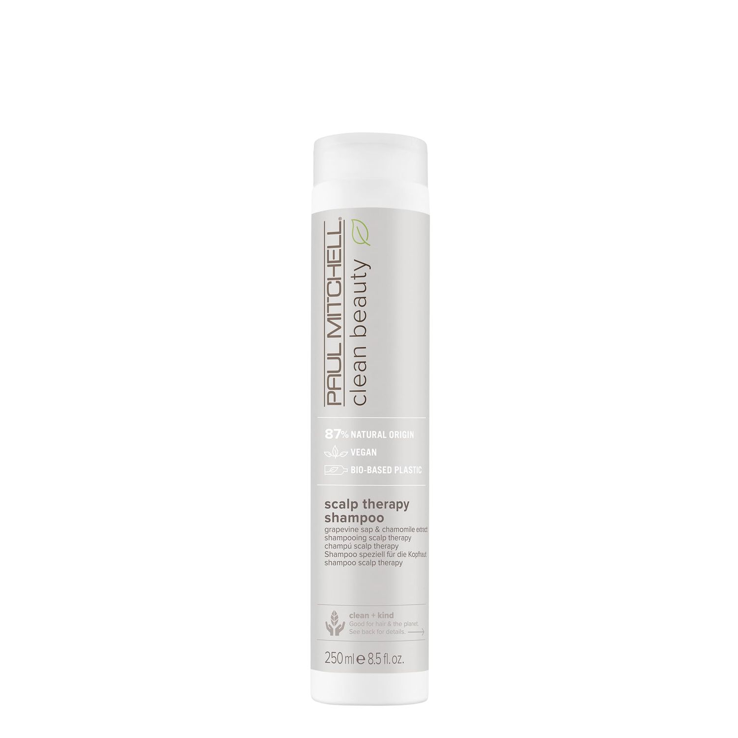 Paul Mitchell Clean Beauty Scalp Therapy Shampoo, Gently Cleanses + Refreshes All Hair Types, Especially Dry, Oily + Sensitive Scalps, 8.5 fl. oz.