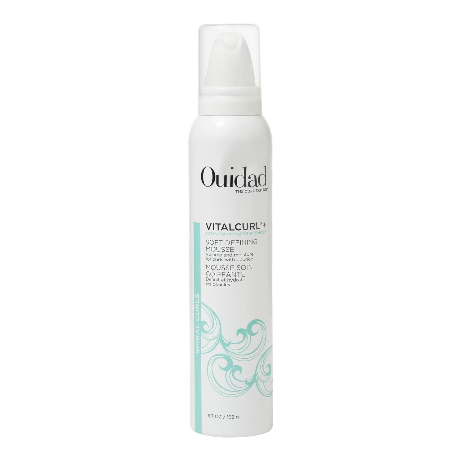 Ouidad VitalCurl+ Curl Defining Mousse, Lightweight Hair Foam, Styler for Soft, Touchable Hold, Adds Shine, Bounce &amp; Volume, For Spiral Curls