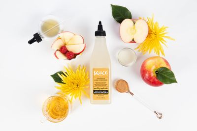 SAUCE BEAUTY Clarifying Scalp Treatment (8 Fl Oz ) Sparkling Apple Cider Scalp & Hair Cleanser, Buildup remover with Apple Cider Vinegar & Tea Tree Oil for Dry, Itchy Scalp, All Hair Types