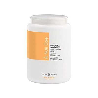 Fanola Nutri Care Restructuring Hair Mask 50.7 oz - Deep Hair Conditioning Mask for Chemically Treated &amp; Damaged Hair - Moisturizing + Hydrating for Easy Detangling on Dry, Frizzy &amp; Thick Hair