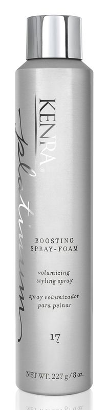 Kenra Platinum Boosting Spray-Foam 17 | Volumizing Styling Spray | Touchable, Brushable Hold | All-Day Lift &amp; Style Support | Lightweight Volumizer | All Hair Types | 8 oz