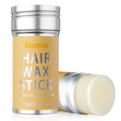 Acomler Hair Wax Stick,Wax Stick for Hair,Hair Stick Wax for Flyaways,Fly Away Hair Tamer,Slick Stick for Hair Non-greasy,Styling Hair Pomade Stick for Women &amp; Kids (Hair Wax Stick 1 Pack)