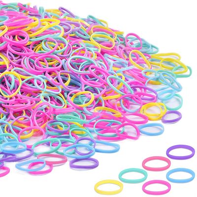 Colored Rubber Hair Bands, TsMADDTs 1500PCS No-Damage Hair Ties for Kids&#39; Braids (1.3mm x 20mm)