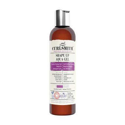 CURLSMITH - Shape Up Aqua Gel, Lightweight Styling Gel with Proteins for Damaged Hair (8 fl oz)