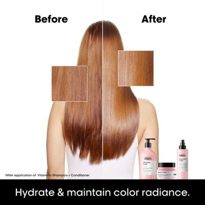 L'Oreal Professionnel Vitamino Color Hair Mask | Protects & Preserves Hair Color | Enhances Shine & Vibrancy | Moisturizes & Detangles | For Color Treated Hair | 8.5 Fl. Oz.
