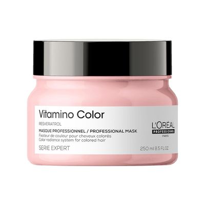 L&#39;Oreal Professionnel Vitamino Color Hair Mask | Protects &amp; Preserves Hair Color | Enhances Shine &amp; Vibrancy | Moisturizes &amp; Detangles | For Color Treated Hair | 8.5 Fl. Oz.
