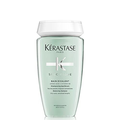KRASTASE Specifique Balancing Shampoo for Oily Scalp &amp; Hair, Cleanses Oil From Roots and Hydrates Dry Hair Ends
