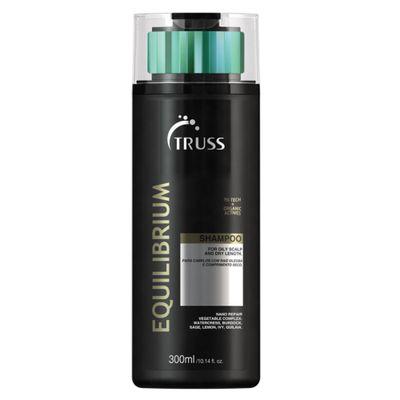 TRUSS Equilibrium Scalp Shampoo - Confident Split End Repair In a Hydrating Shampoo for Color Treated Hair - Cleansing Scalp Care for Oily Strands + Dry Ends - (300 ml)