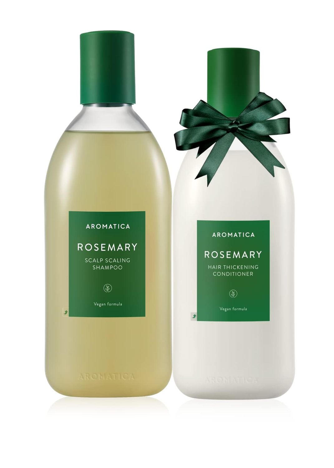 AROMATICA Rosemary Scalp Scaling Shampoo and Conditioner Set 13.53 fl.oz each - Vegan Hair Care Gift Set with Rosemary Oil. Sulfate Free Shampoo Conditioner For Hair Growth