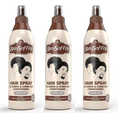 Sta-Sof-Fro Hair &amp; Scalp Spray Comb Out Conditioner with Lanolin, Extra Dry (3 Pack 250mL)