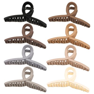 Claw Thick Hair Clips for Women - Big Butterfly Jaw Clips for Long and Curly Hair, Strong Hold Durable Matte Clamps