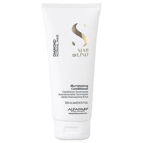 Alfaparf Milano Semi Di Lino Diamond Illuminating Conditioner - Moisturizing Conditioner For Normal and Color Treated Hair - Sulfate &amp; Paraben Free Professional Hair Care (6.76 oz)