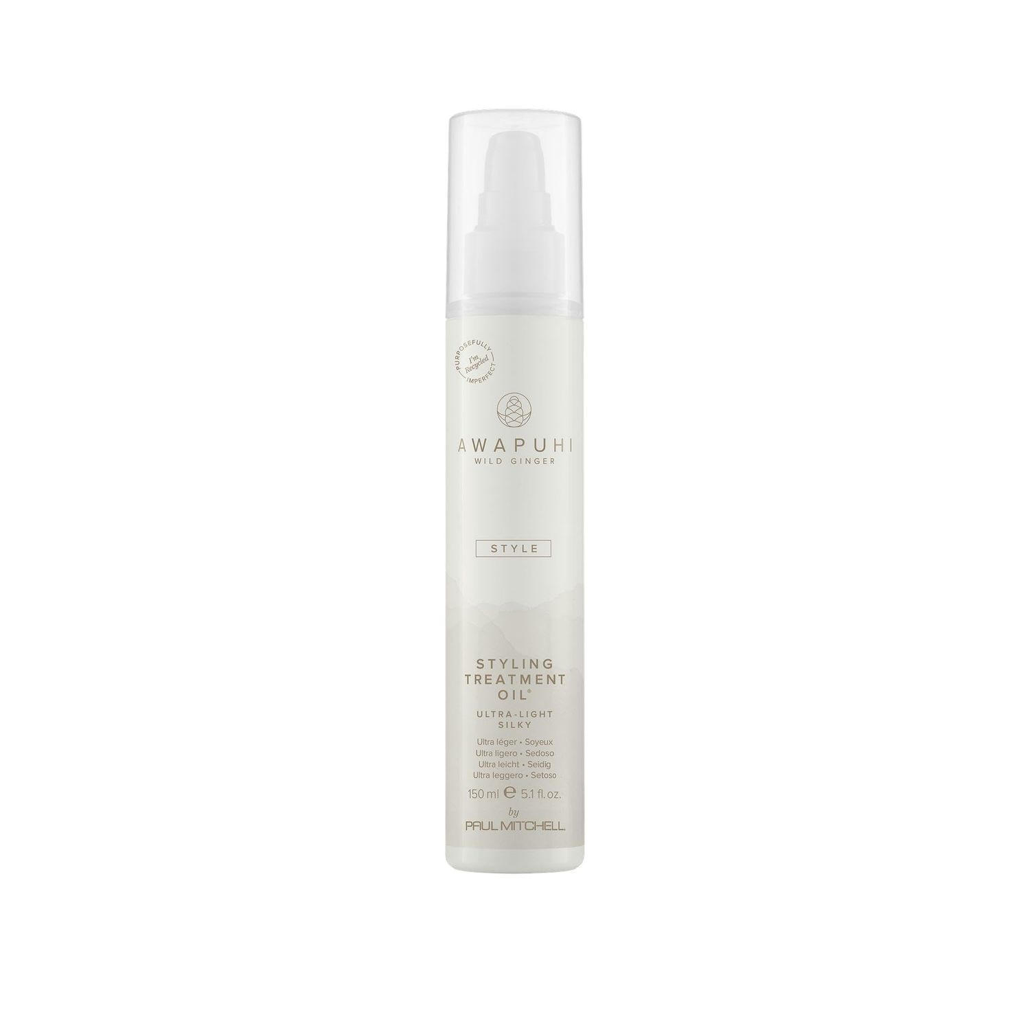 Awapuhi Wild Ginger by Paul Mitchell Styling Treatment Oil, Dry-Touch, Leave-In Formula, For All Hair Types, 5.1 fl oz