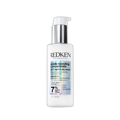 Redken Acidic Bonding Concentrate 24/7 Night &amp; Day Serum For Damaged Hair - Nourishes &amp; Restores, Overnight Repair &amp; Protection