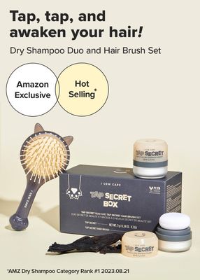 I DEW CARE Tap Secret Detangling Brush with Mirror | Cute and Ergonomic Design for All Hair Types - Gifts for Women, Girls