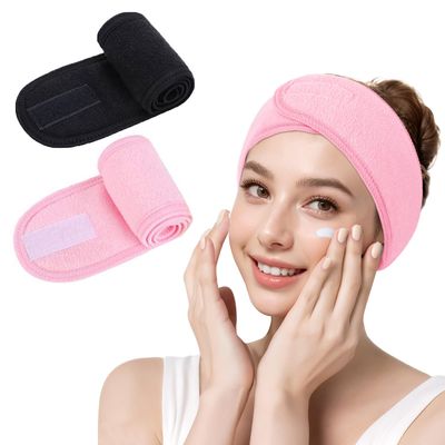 LADES Spa Facial Headband for Women | Adjustable Velcro, Soft Terry Cloth, Washable, Comfortable, Perfect for Makeup, Facials &amp; Sleeping
